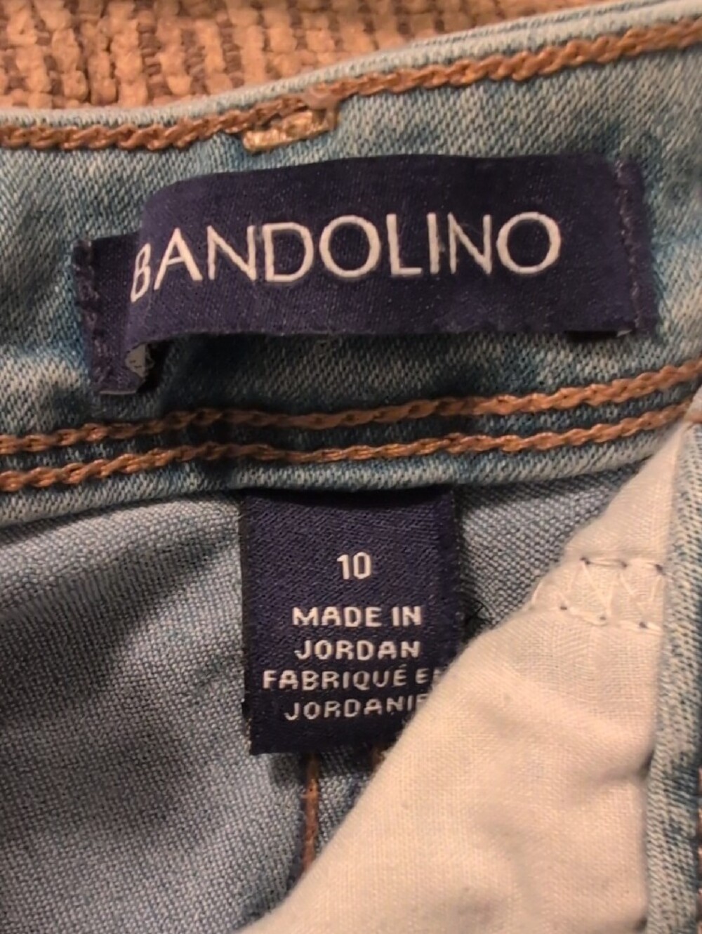 ANGELINO Light Blue Cropped Women's Jeans — Mid Rise Stretch - Picture 2 of 4
